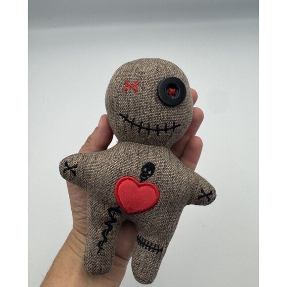 Creepy Voodoo‎ Doll Plush 6.5” Goth Emo Haunted Punk Cute Weird Halloween Scary - Picture 3 of 7